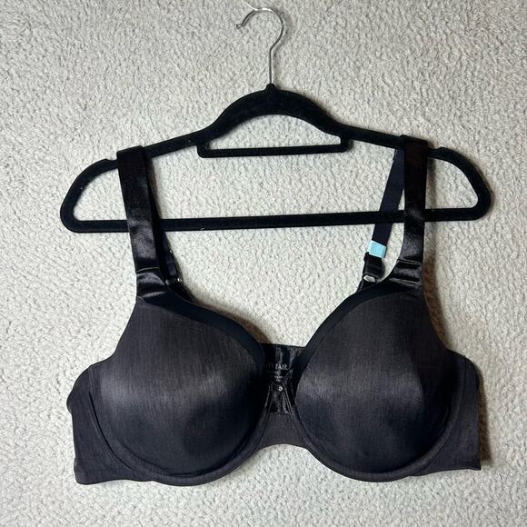 Vanity Fair Bra Womens‎ 44C Black Padded Underwire Adjustable Bra NEW - Picture 1 of 5